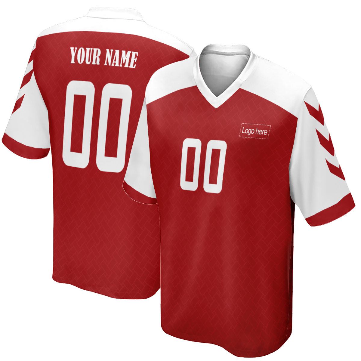 Limited Dänemark World Cup Custom Soccer Jersey für Herren mit Bild