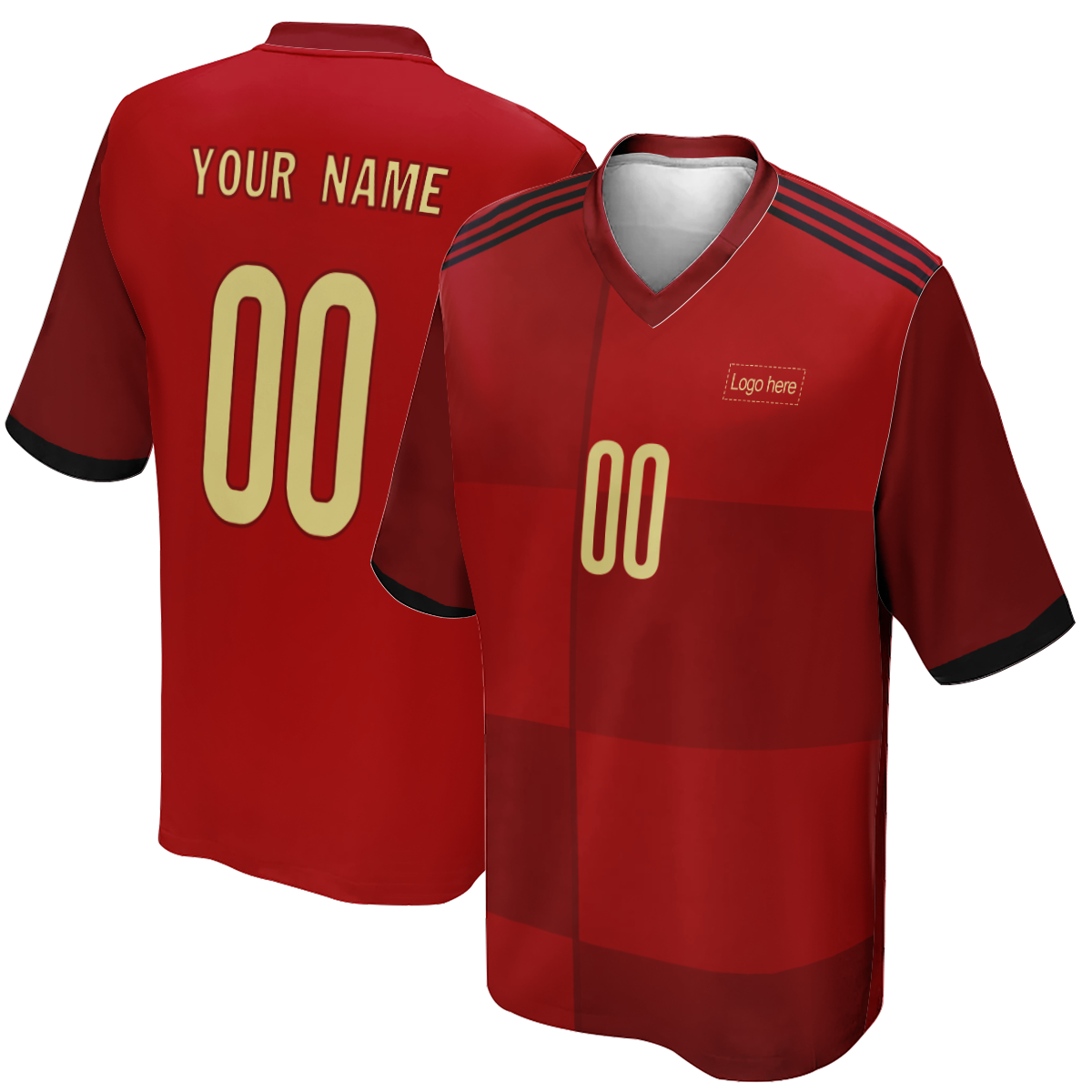 Authentisches Herren-Fußballtrikot für die Spanien-Weltmeisterschaft mit Logo