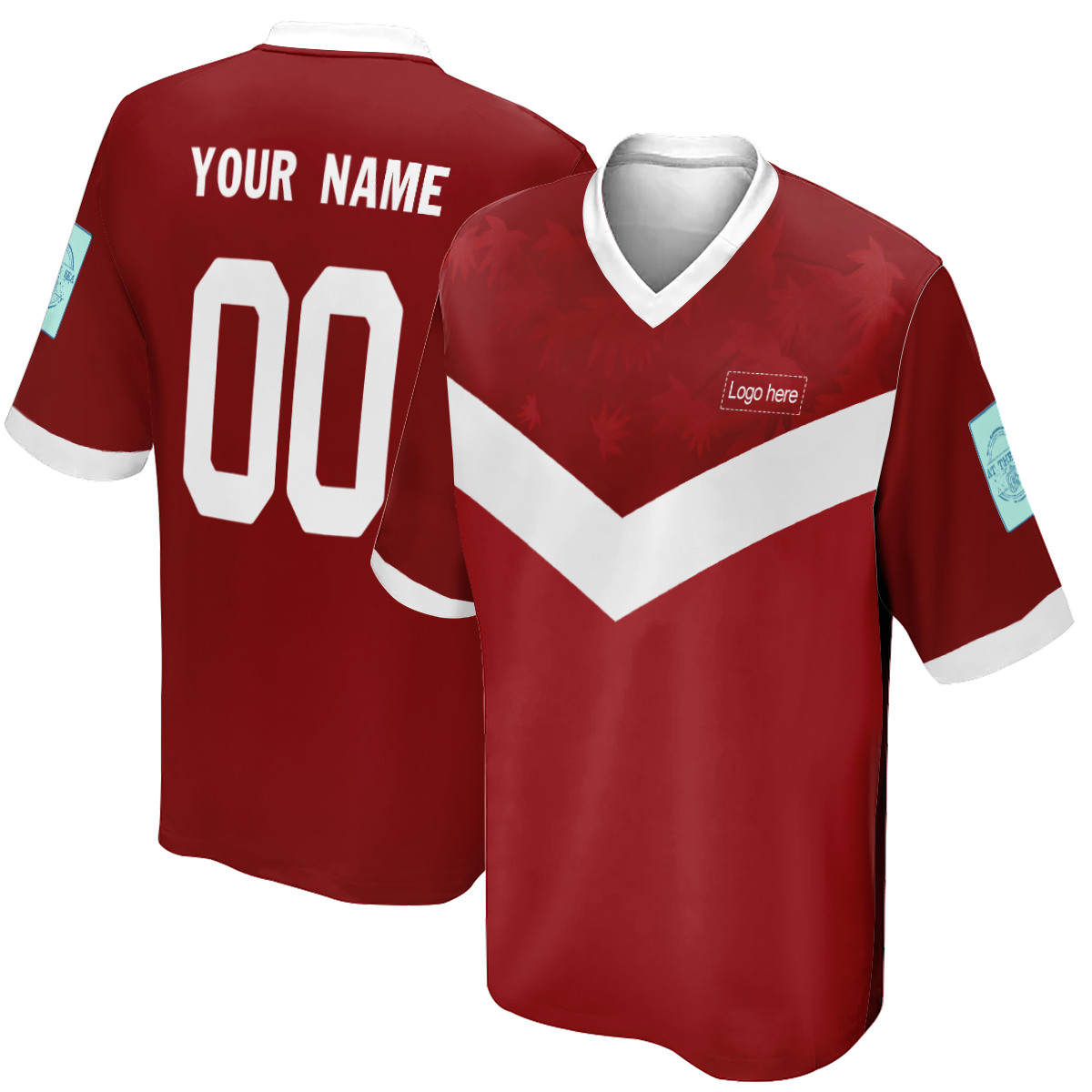Reversible Canada World Cup Custom Soccer Jersey für Herren mit Namen