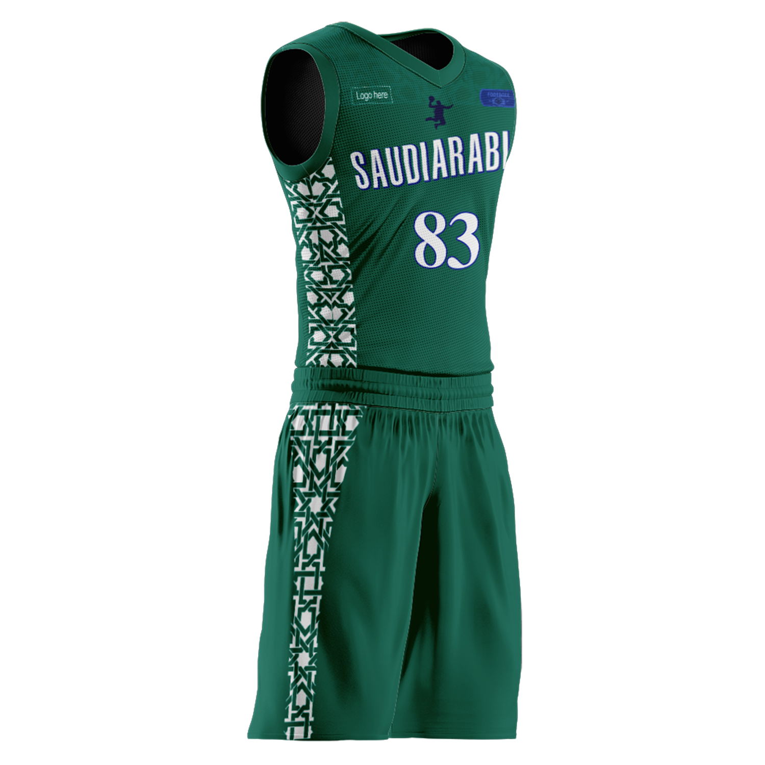 Kundenspezifische Saudi-Arabien-Team-Basketballanzüge