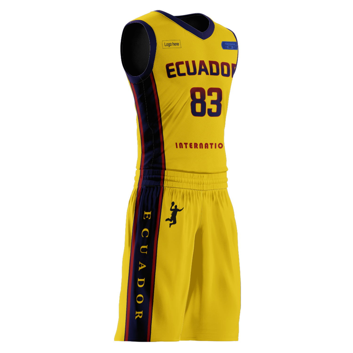 Kundenspezifische Ecuador-Team-Basketballanzüge
